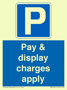 Pay & display charges apply